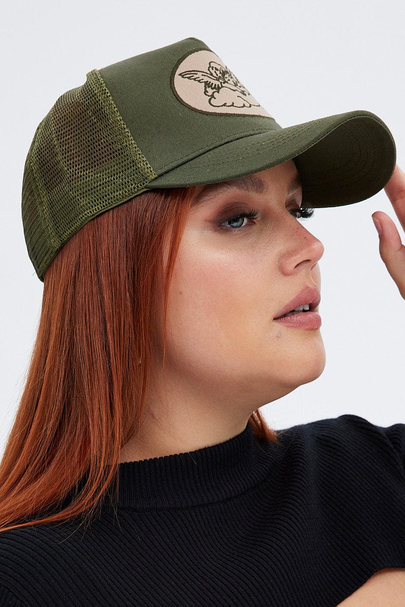 Green Angel Design Trucker Cap for YouandAll Fashion