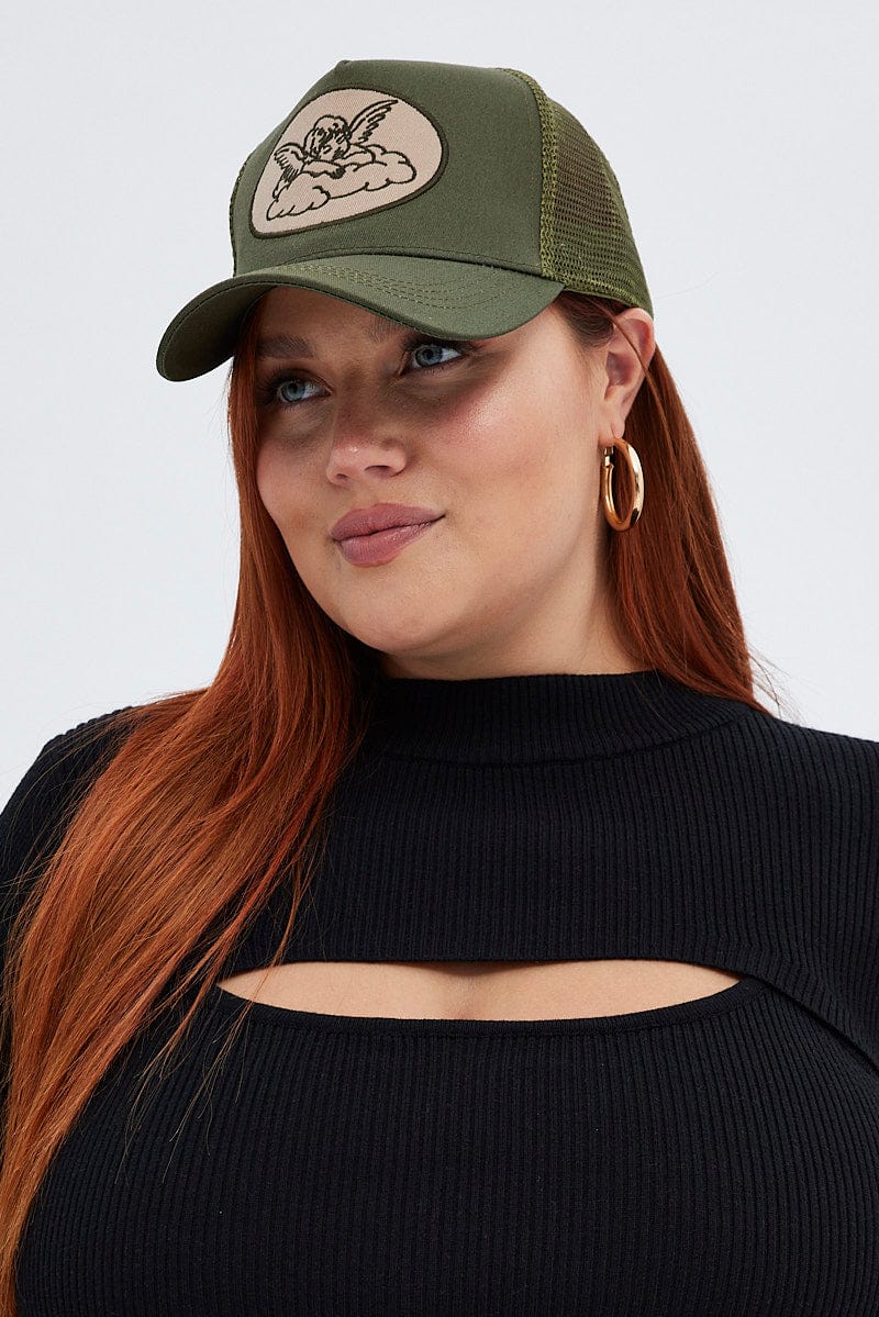 Green Angel Design Trucker Cap for YouandAll Fashion