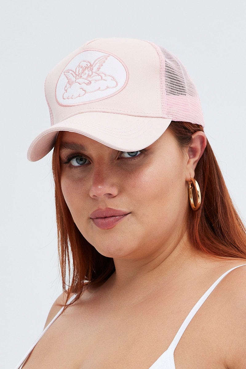 Pink Angel Design Trucker Cap for YouandAll Fashion