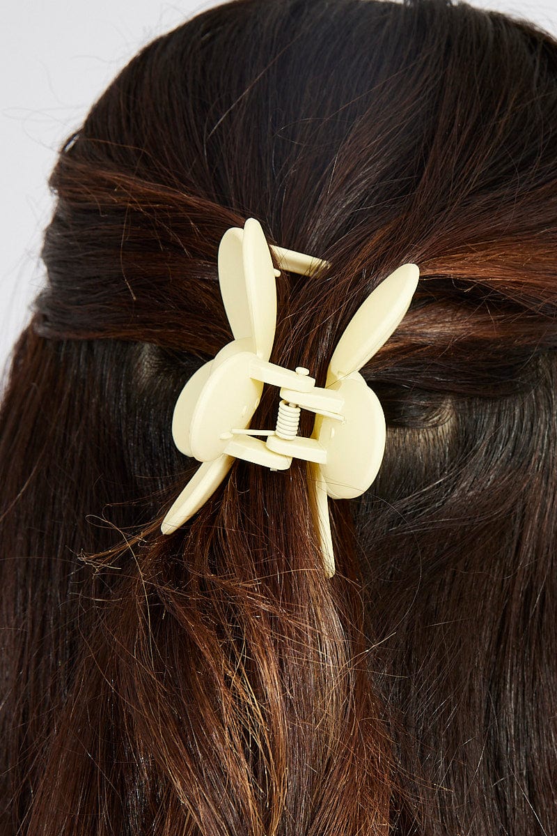 Yellow Flower Design Hair Claw Clip for YouandAll Fashion