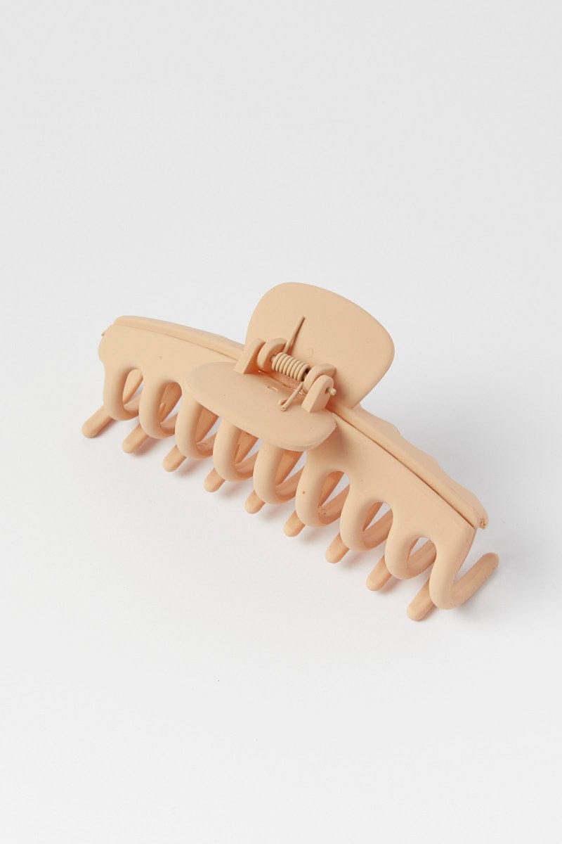 Beige Classic Hair Claw Clip for YouandAll Fashion