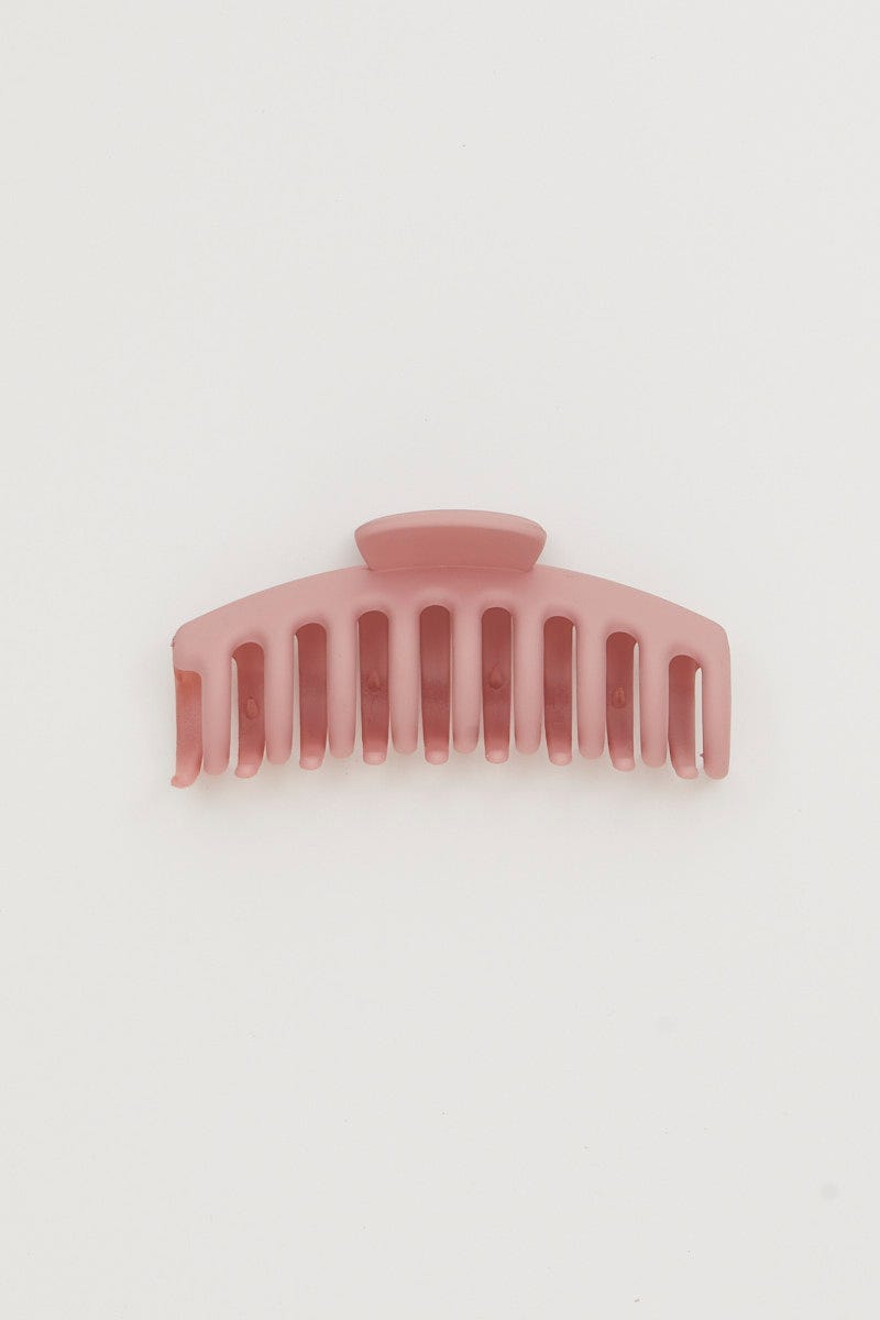 Pink Classic Hair Claw Clip For Women By You And All