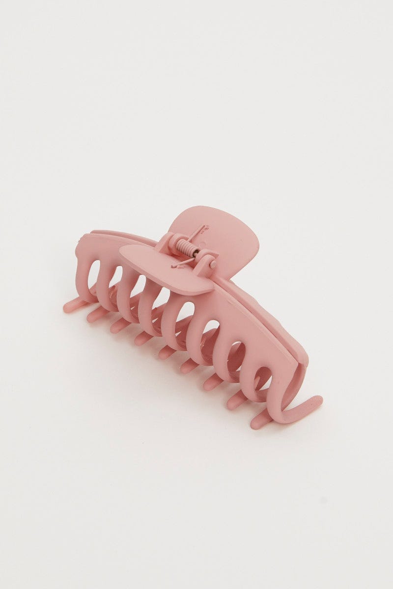 Pink Classic Hair Claw Clip For Women By You And All