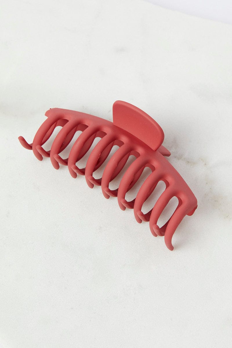 Red Classic Hair Claw Clip for YouandAll Fashion