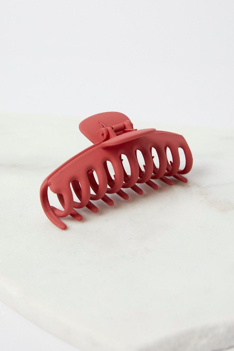 Red Classic Hair Claw Clip for YouandAll Fashion