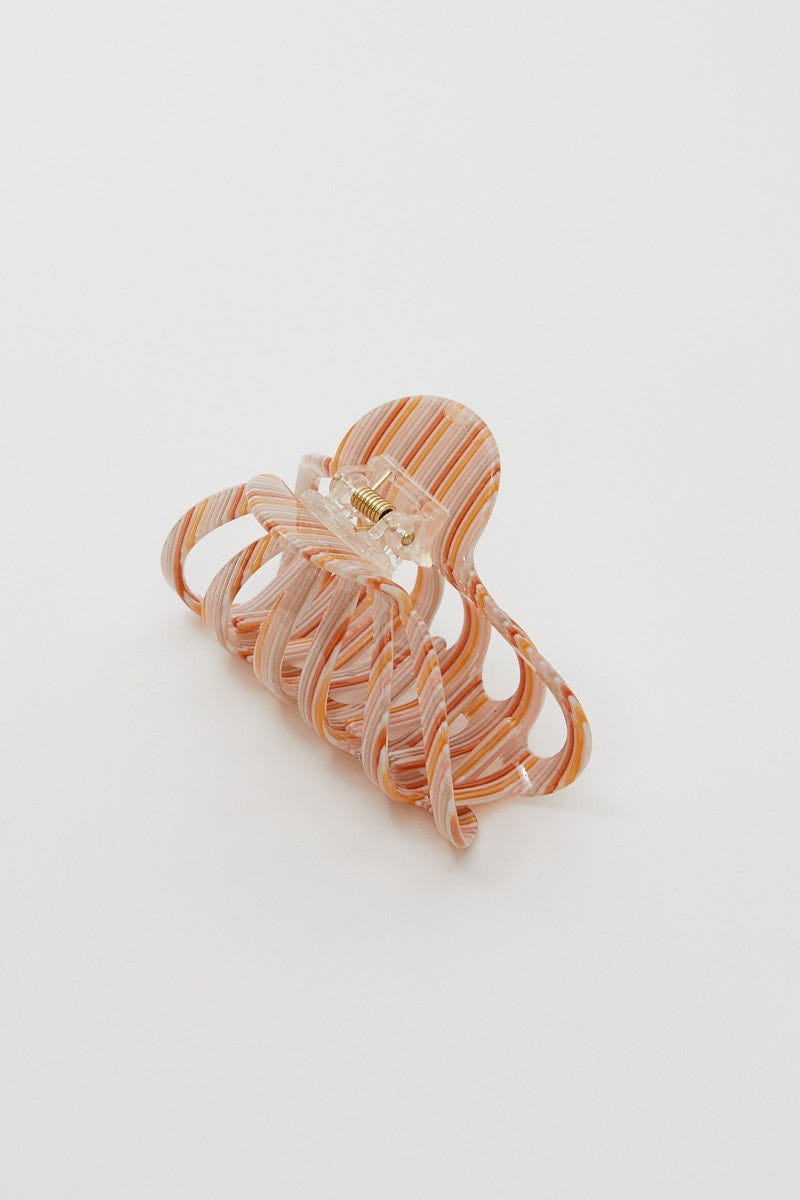 Stripe Claw Clip For Women By You And All