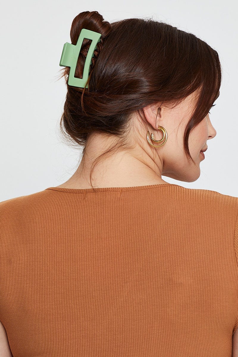 Green Claw Clip For Women By You And All