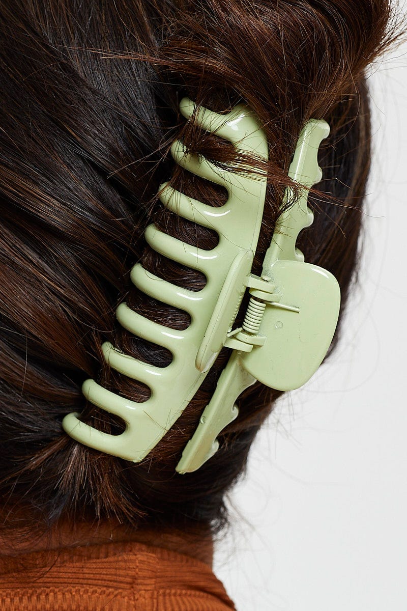 Green Claw Clip For Women By You And All