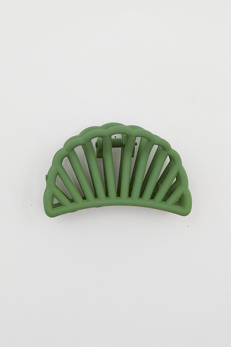 Green Claw Clip For Women By You And All