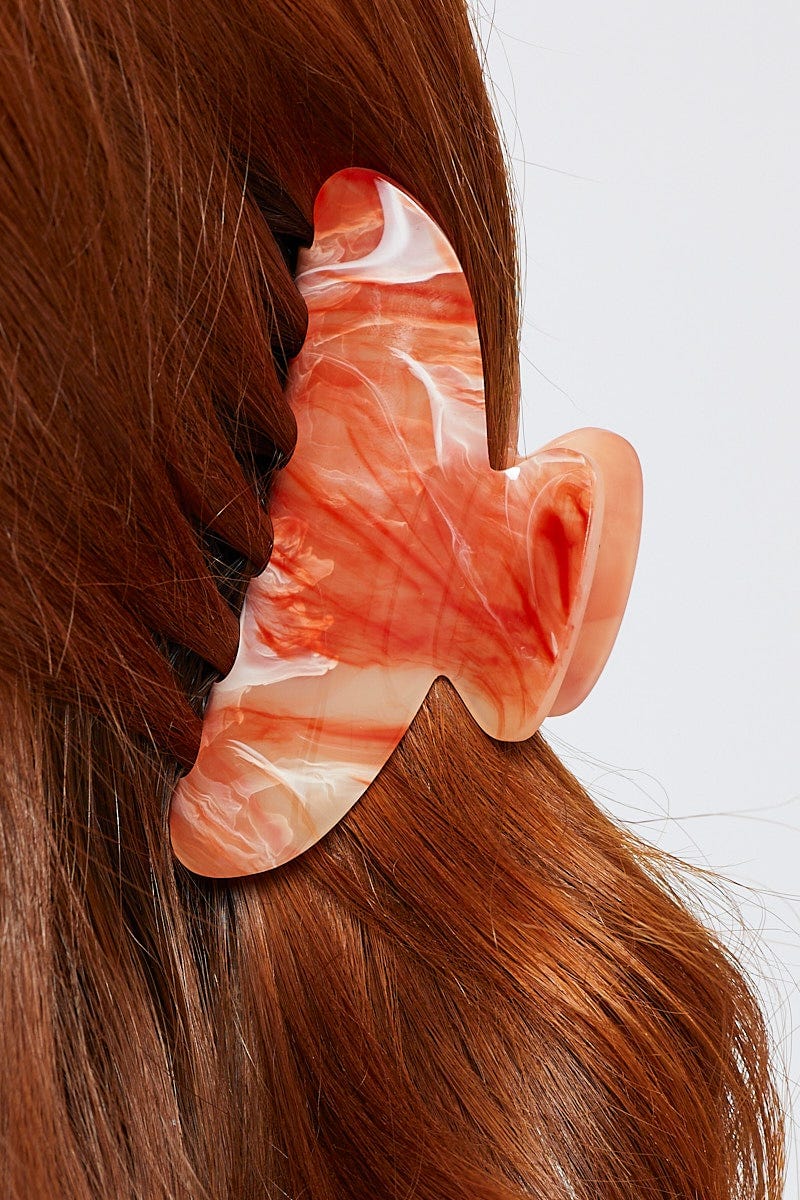 Orange Claw Clip For Women By You And All