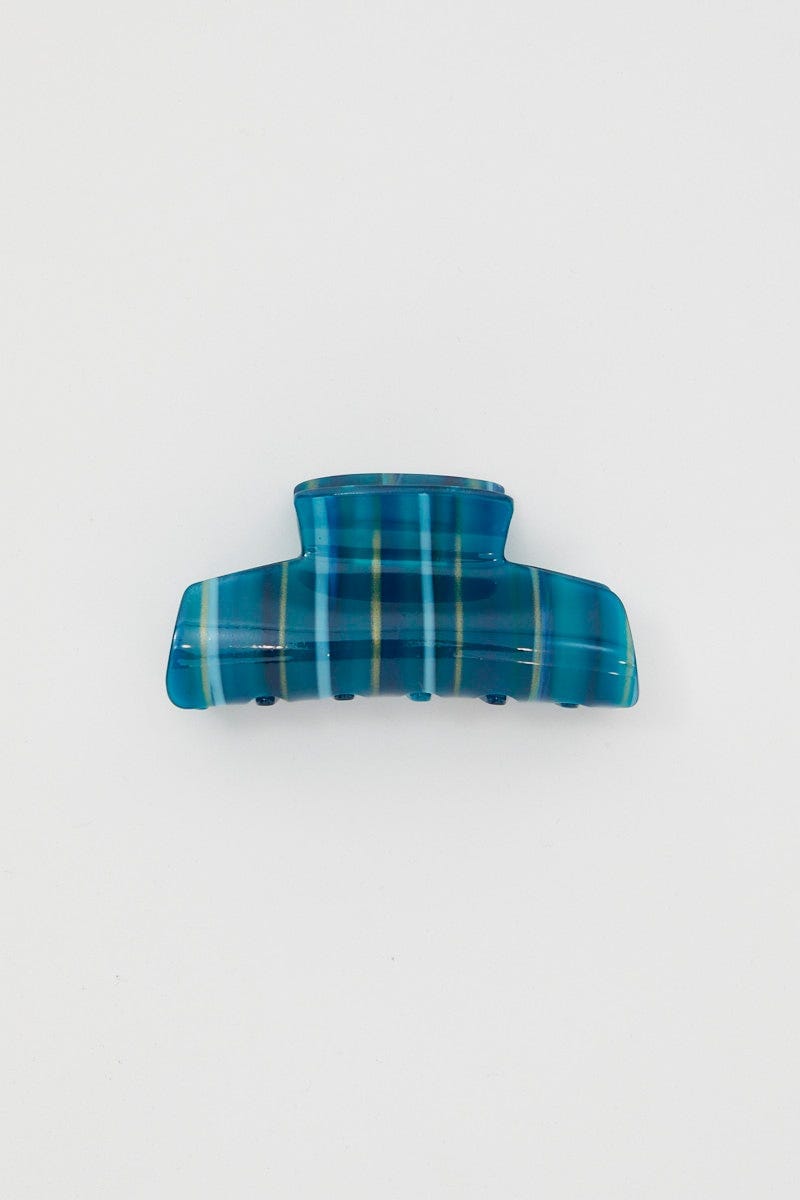 Green Stripe Claw Clip For Women By You And All