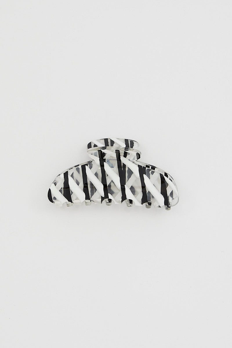 Multi Stripe Claw Clip For Women By You And All