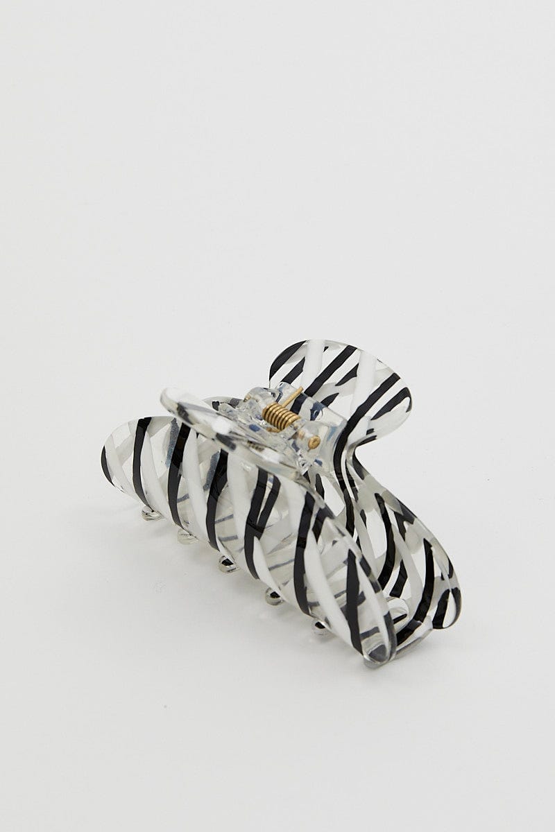 Multi Stripe Claw Clip For Women By You And All