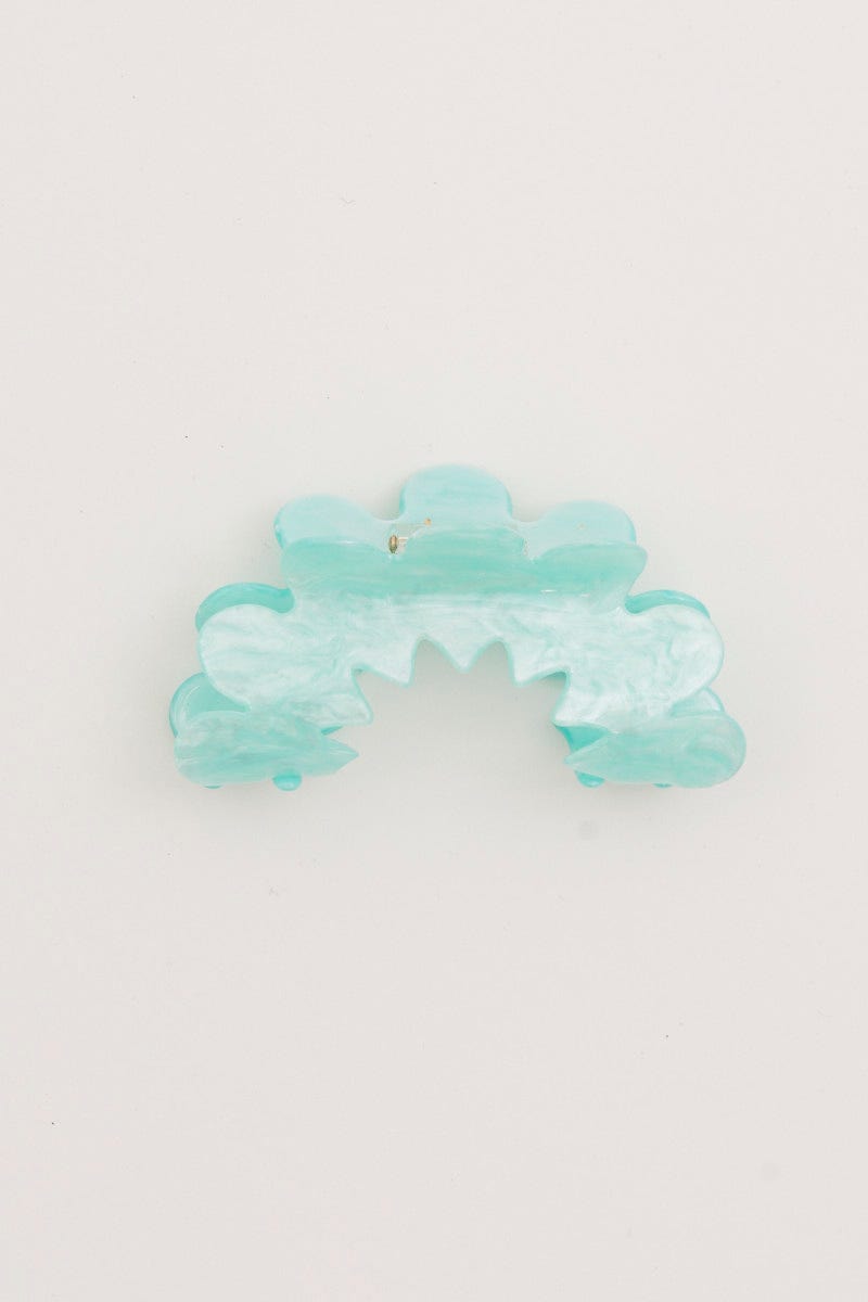 Green Pearly Luster Hair Claw Clip For Women By You And All