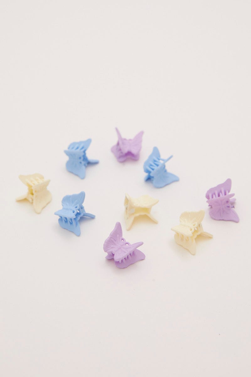 Multi 9 Pack Multi Butterfly Claw Clips For Women By You And All