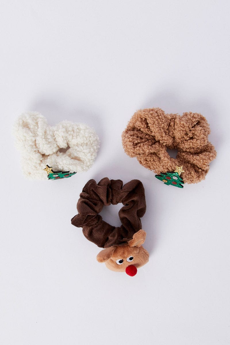 Multi Christmas Scrunchies for YouandAll Fashion