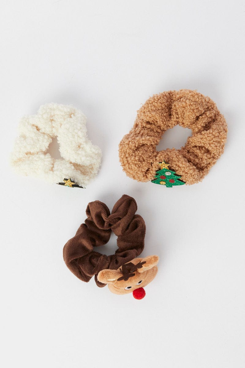 Multi Christmas Scrunchies for YouandAll Fashion