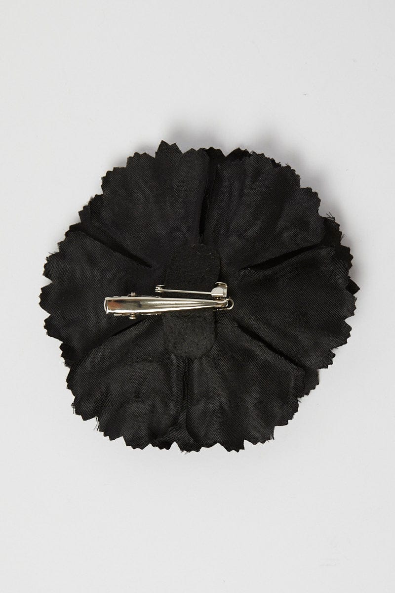 Black Flower Corsage Rosette Pin On Brooch for YouandAll Fashion