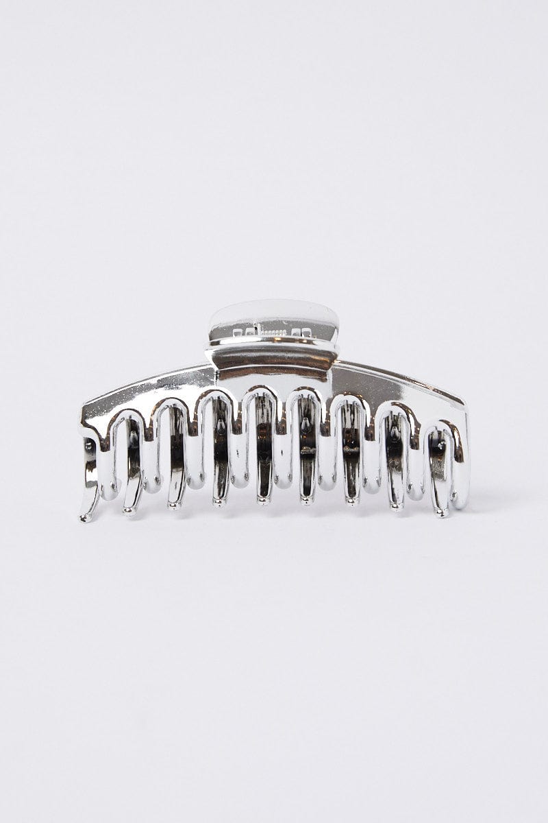 Silver Classic Hair Claw Clip for YouandAll Fashion