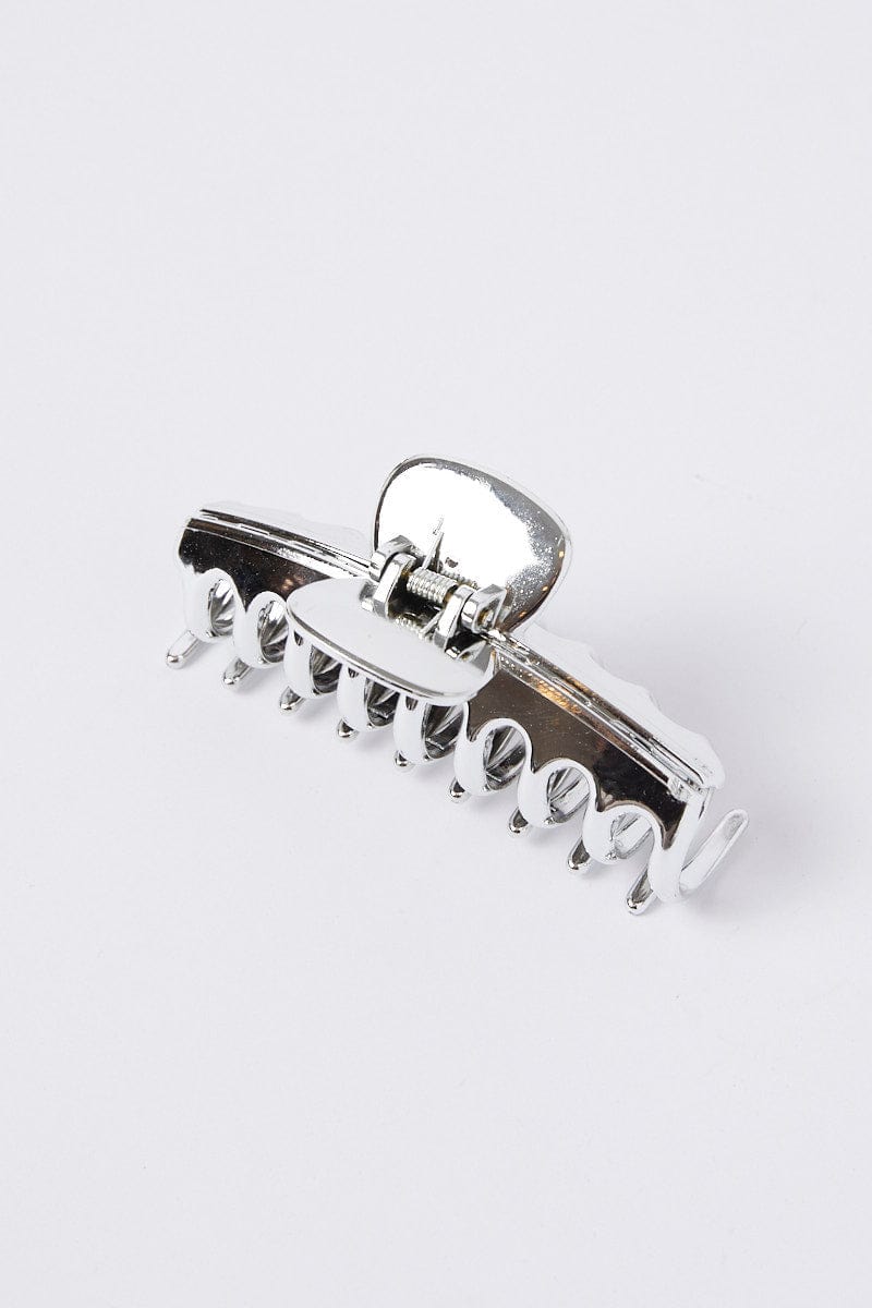 Silver Classic Hair Claw Clip for YouandAll Fashion