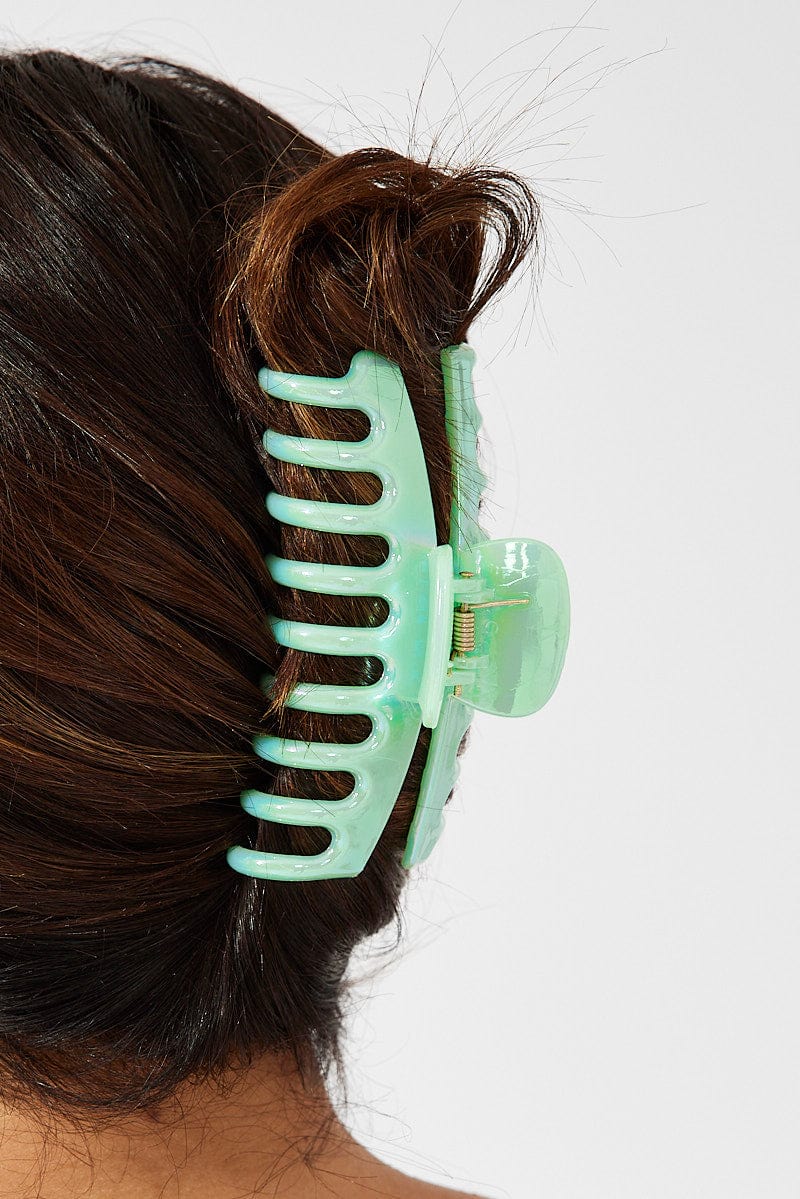 Green Classic Hair Claw Clip for YouandAll Fashion