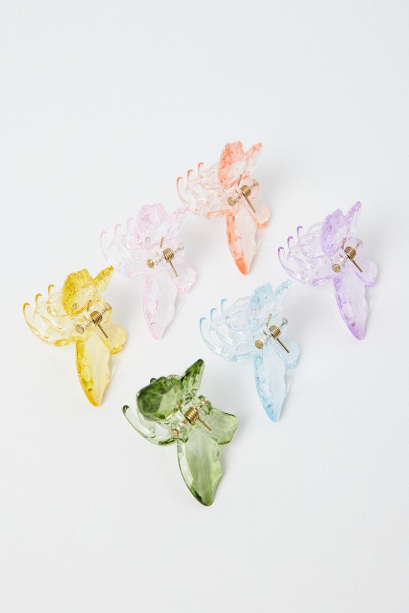 Multi 6 Pack Butterfly Claw Clips for YouandAll Fashion