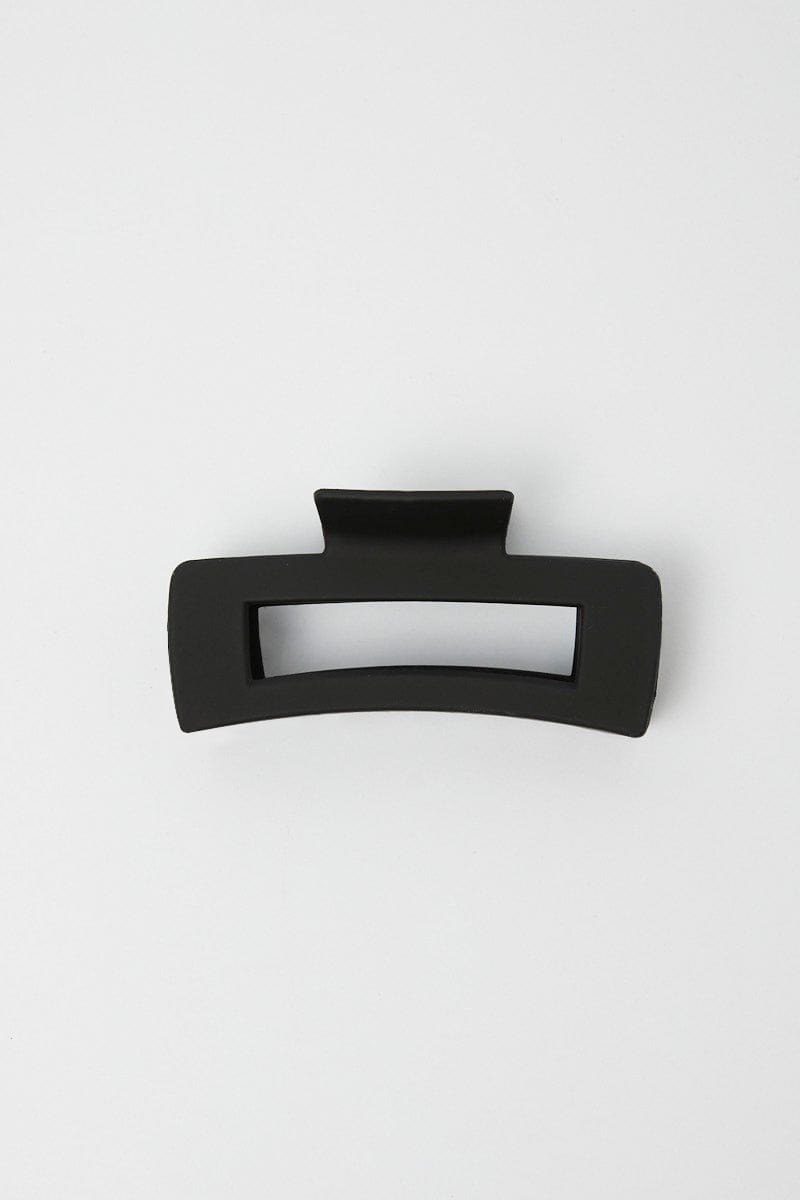 Black Large Rectangle Claw Clip for YouandAll Fashion