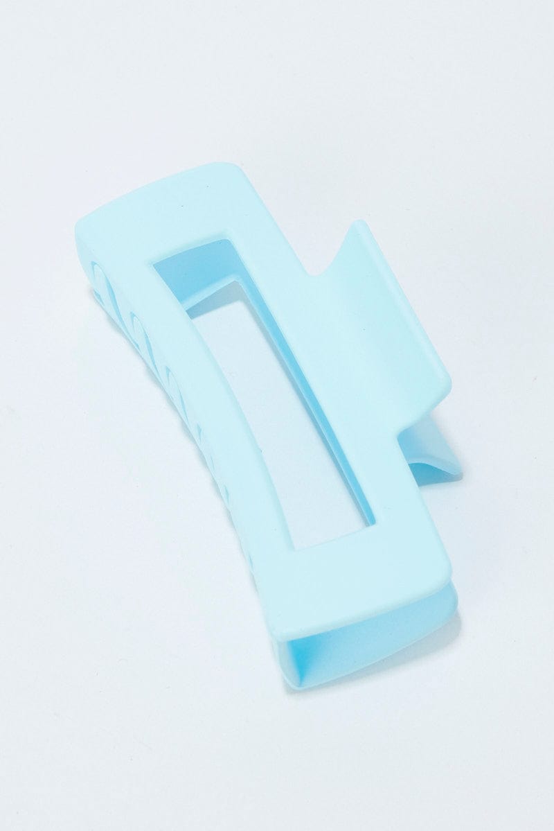 Blue Large Rectangle Claw Clip for YouandAll Fashion