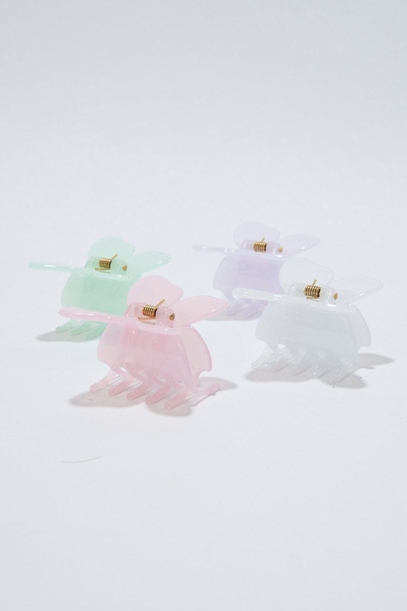 Multi 4 Pack Butterfly Claw Clips for YouandAll Fashion