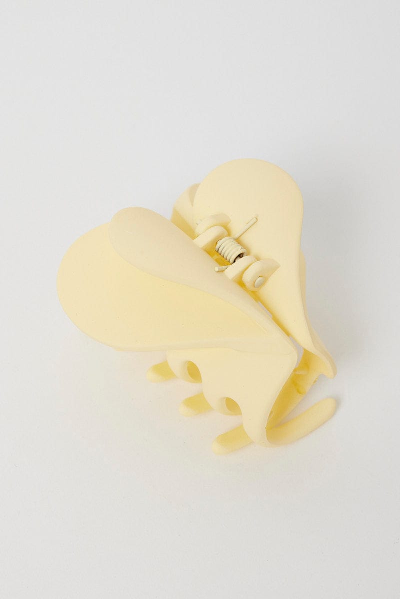 Yellow Heart Claw Clip for YouandAll Fashion