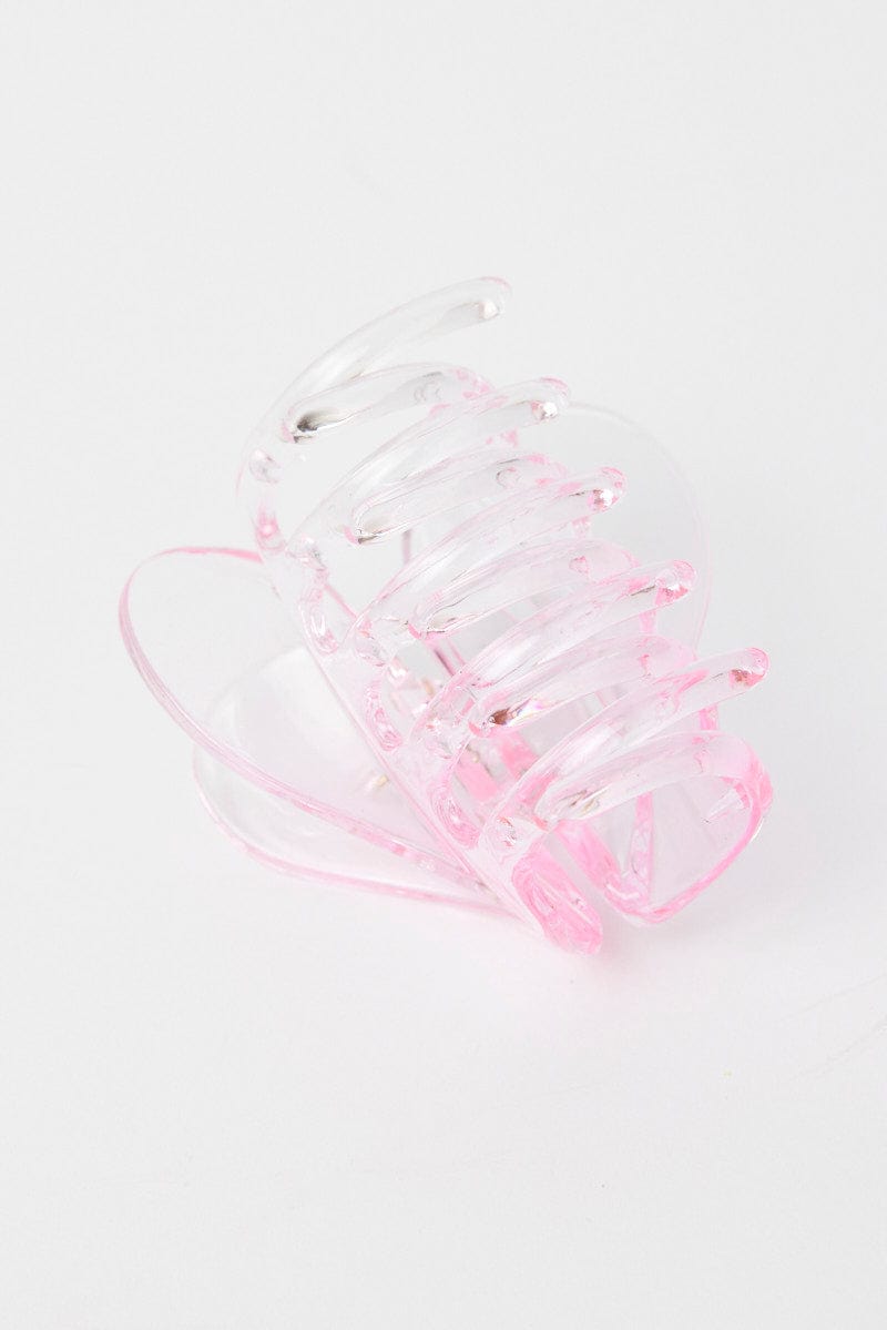 Pink Heart Claw Clip for YouandAll Fashion