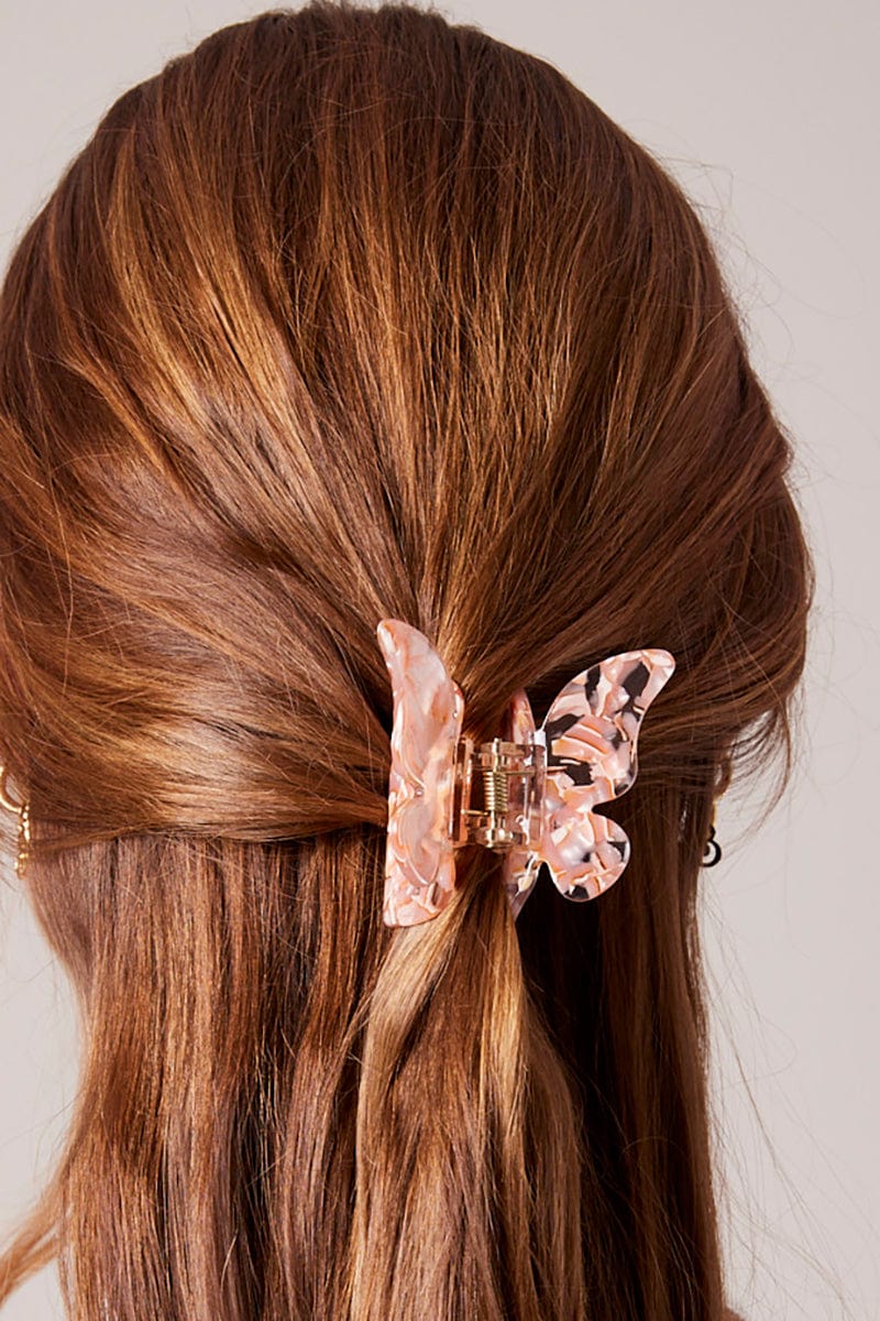 Orange Butterfly Claw Clips for YouandAll Fashion