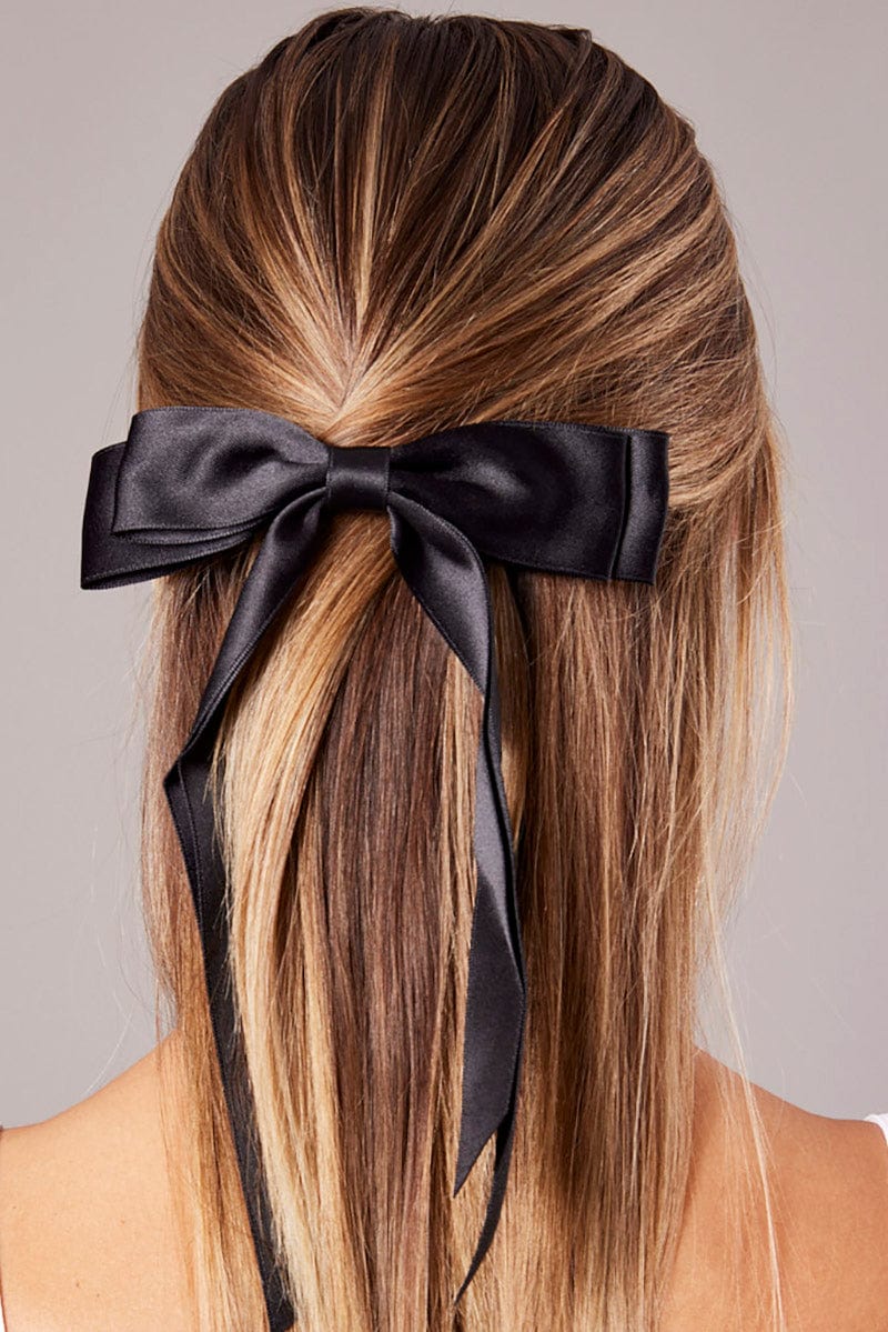 Black Bow Hair Clip for YouandAll Fashion