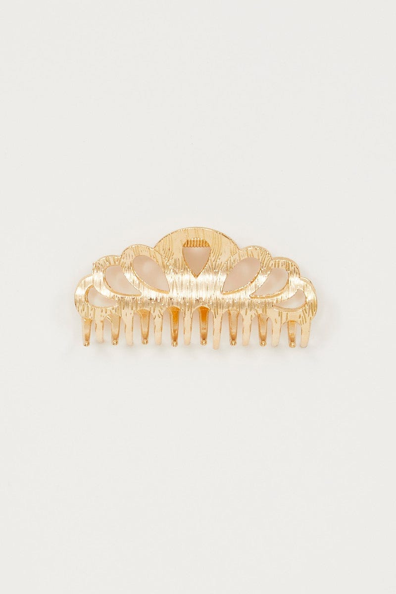 Metallic Plus Claw Hair Clip For Women By You And All