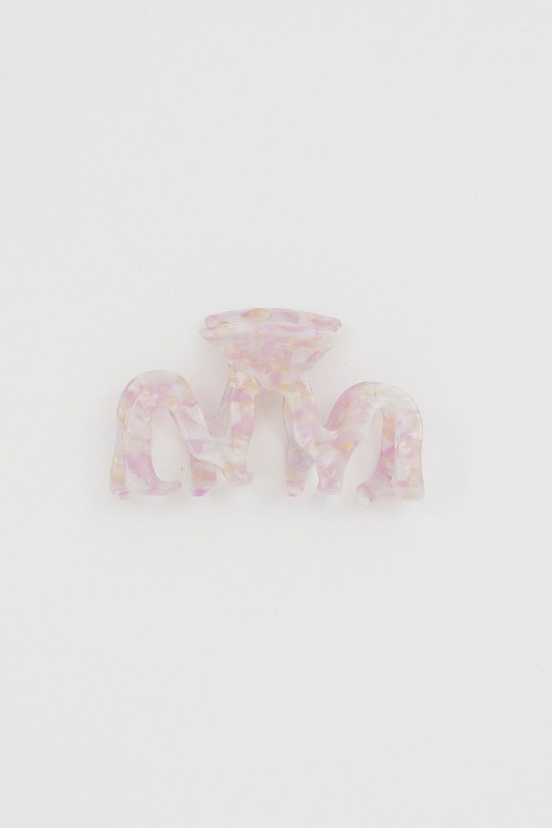 Pink Swirl Claw Clip For Women By You And All