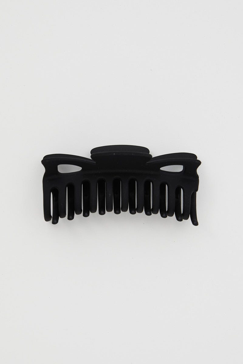 Black Plus Large Claw Clip For Women By You And All