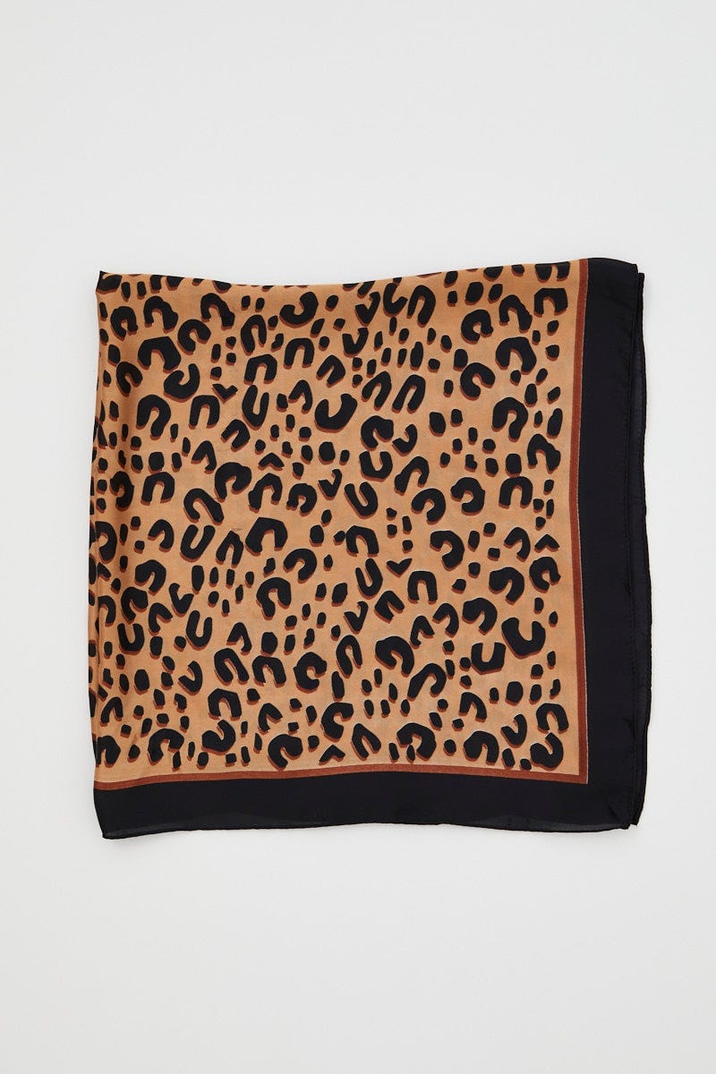Multi Plus Leopard Print Scarf For Women By You And All