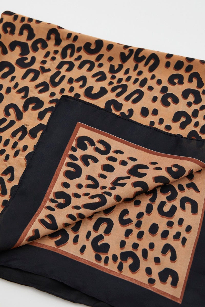 Multi Plus Leopard Print Scarf For Women By You And All