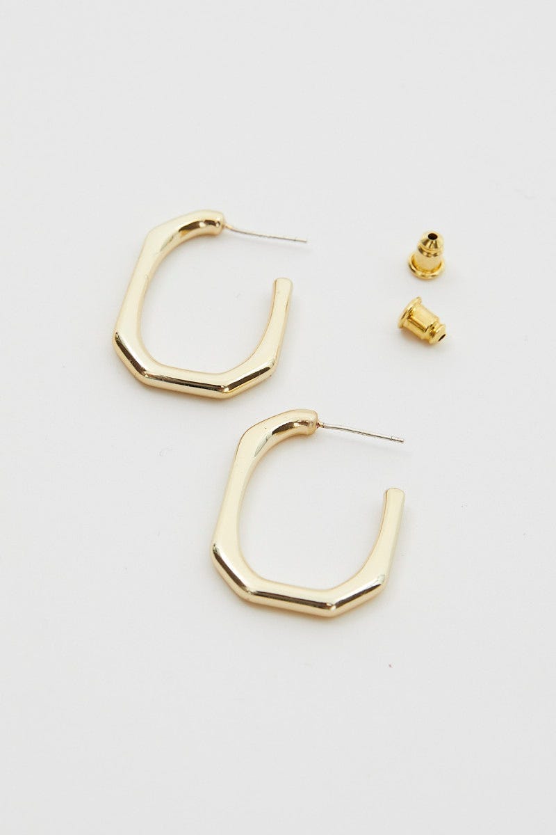 Metallic Shaped Hoops For Women By You And All