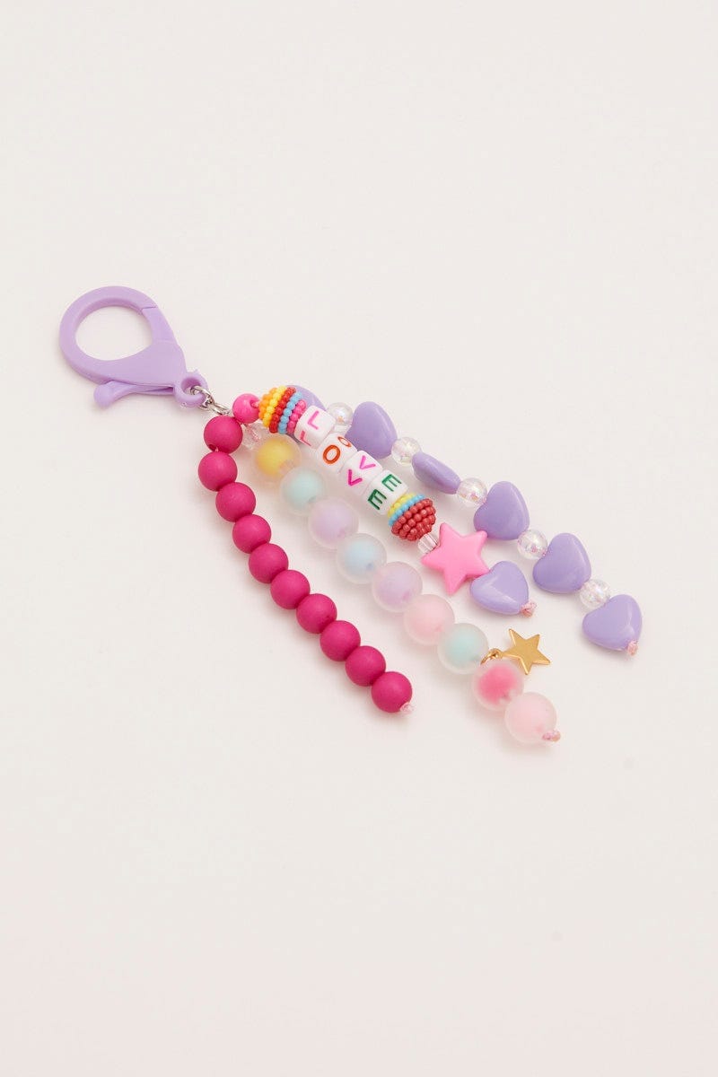 Multi Heart Charm Keyring For Women By You And All