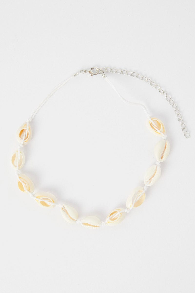 White Shell Detail Necklace for YouandAll Fashion