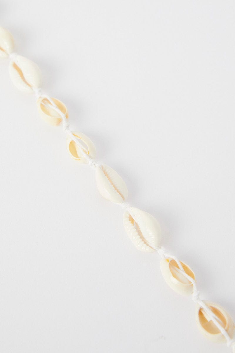 White Shell Detail Necklace for YouandAll Fashion