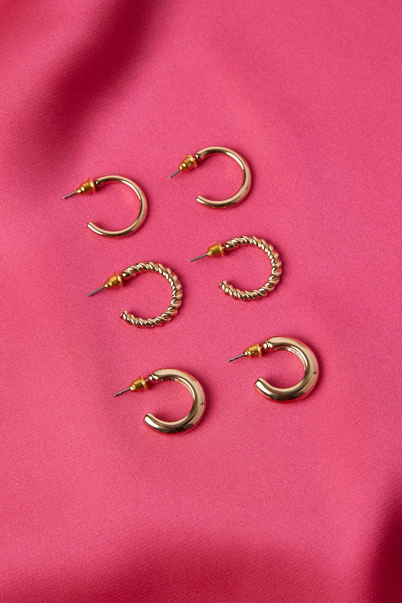 Gold Hoop Earrings Set for YouandAll Fashion