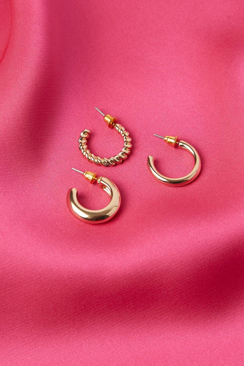 Gold Hoop Earrings Set for YouandAll Fashion