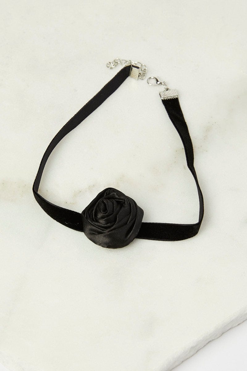 Black Rosette Chocker for YouandAll Fashion