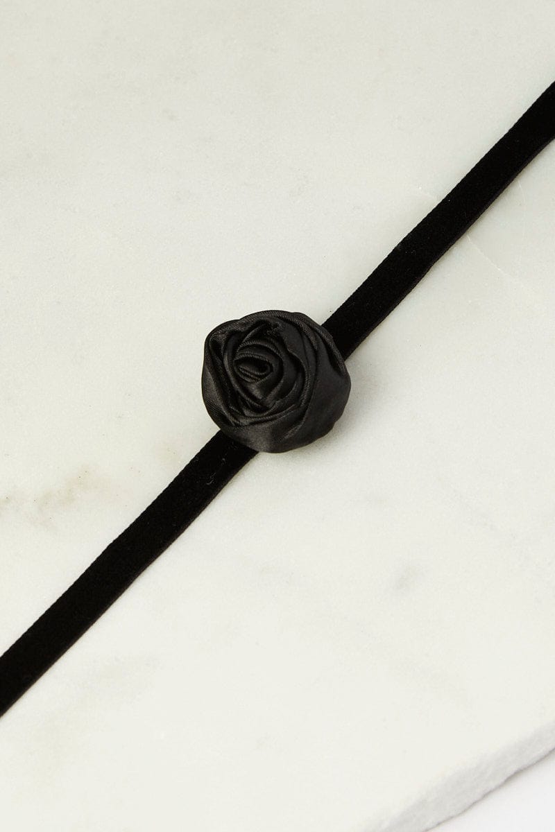 Black Rosette Chocker for YouandAll Fashion