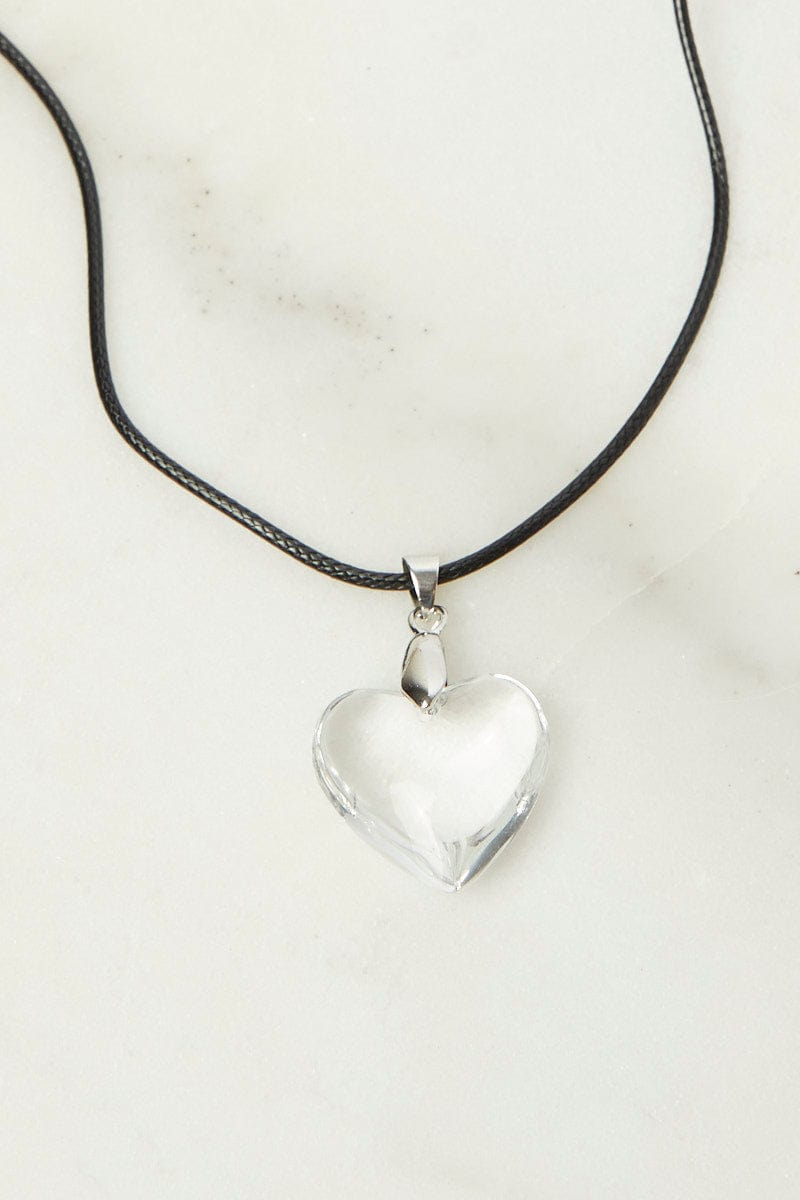 White Heart Pendent Necklace for YouandAll Fashion