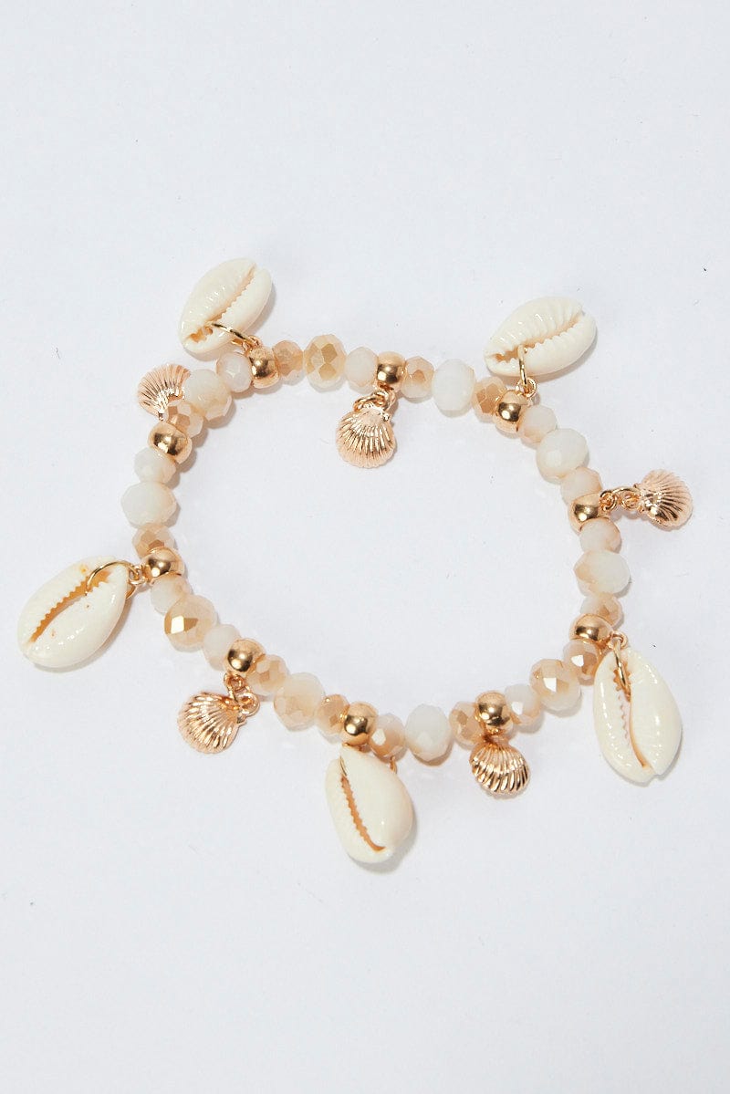 Gold Shell Charm Bracelet for YouandAll Fashion
