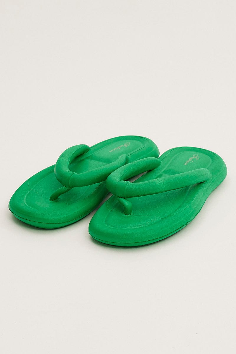 Green Toe Post Slippers for YouandAll Fashion