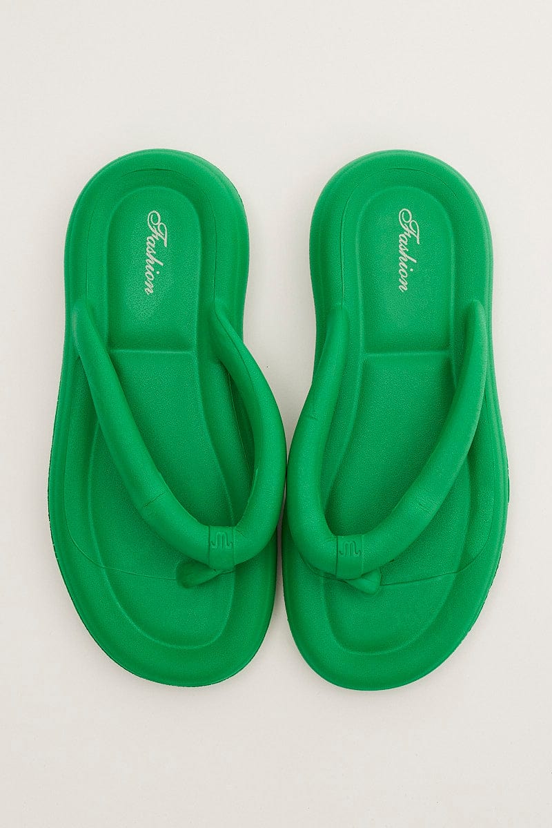 Green Toe Post Slippers for YouandAll Fashion